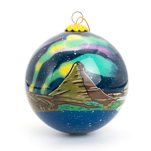 Christmas Ornament - Kirkjufell Mountain & The Northern Lights