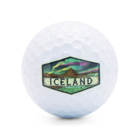 Golf ball - Kirkjufell Mountain & The Northern Lights