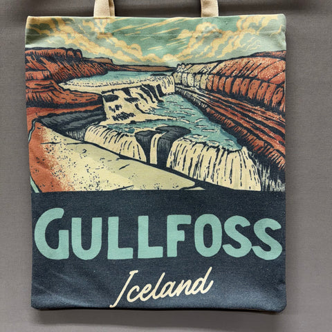 Tote Bag  12 oz - Gullfoss Waterfall