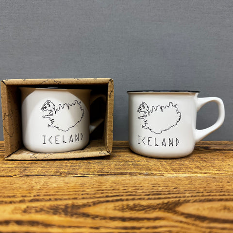 Iceland Runeletter - Mini Mug - White