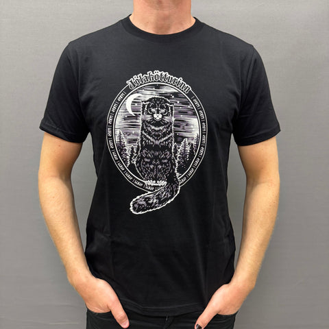 Jólakötturinn (Christmas Cat) - T-Shirt - Black