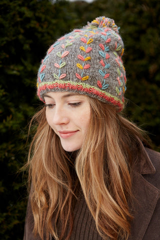 KYLEMORE BOBBLE BEANIE GREY