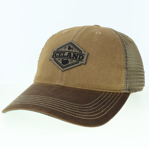 Khaki/Brown Trucker - Iceland Mountains