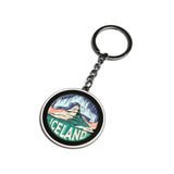 Kirkjufell Round - Keychain