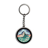 Kirkjufell Round - Keychain