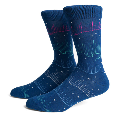 Socks - The Northern Lights - Navy