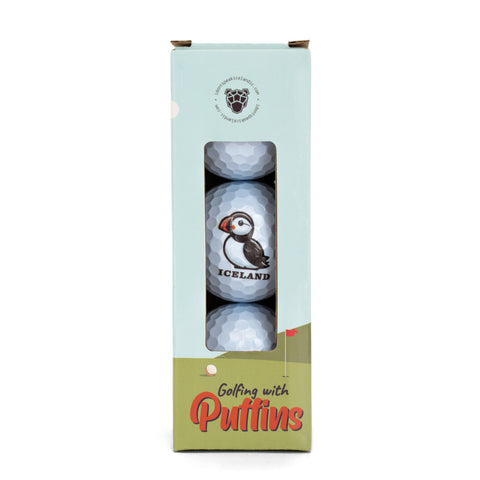 Set of 3 Golf balls - Puffin Iceland