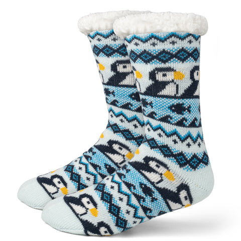 Puffins Seamless Cozy Socks