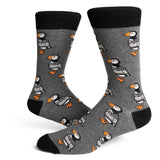 Socks - Puffin in a Sweater - Dark Grey
