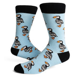 Socks - Puffin in a Sweater - Light Blue