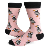 Socks - Puffin in a Sweater - Purple Rose