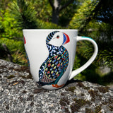 Couture Puffin - Ceramic Mug - White