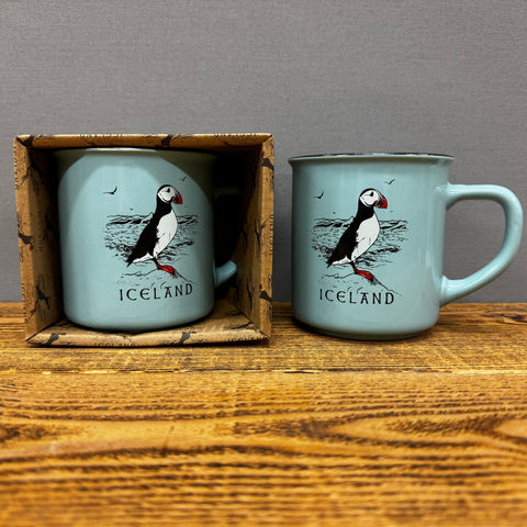 Puffin Iceland - Mug - Green