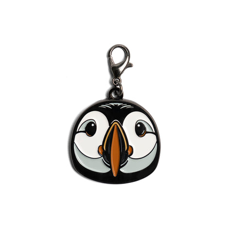 Puffin Head Front - Zipper Puller