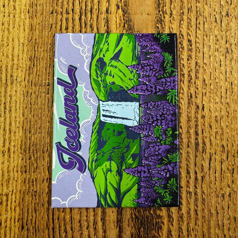 Skógarfoss Waterfall - Magnet