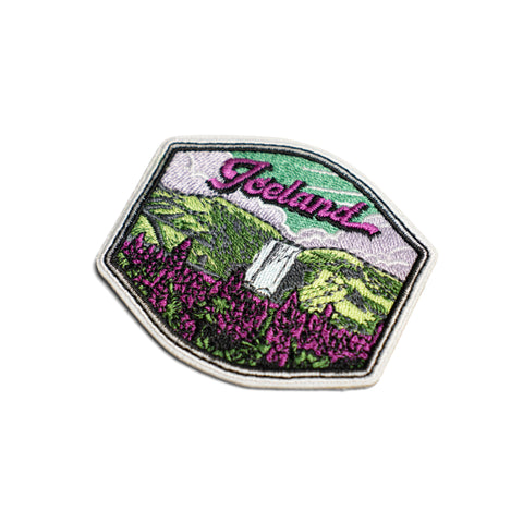 Skógarfoss - Iron on Patch