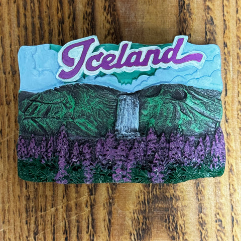 Skógarfoss Waterfall - Resin Magnet