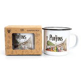 The Puffins - White Camping Mug