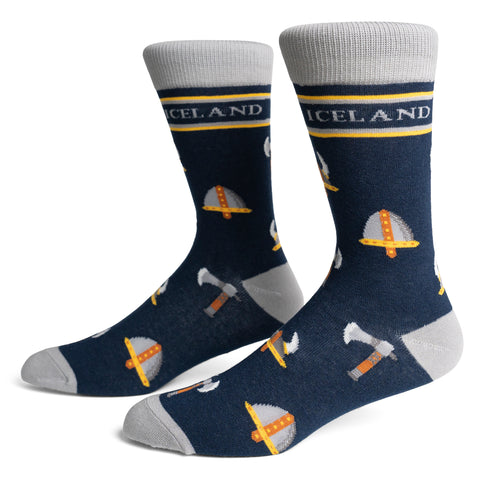 Socks - Viking Axe and Helmet