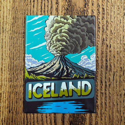 Volcano Iceland - Magnet