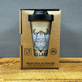 Viking Iceland - rPET Travel Mug - with non-slip silicon sleeve