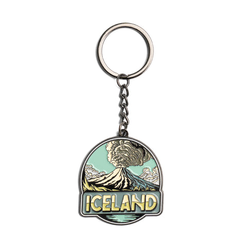 Volcano Iceland - Keychain