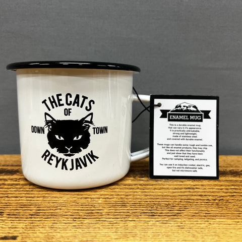 Cats of Reykjavík - White Camping Mug