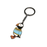 Puffin in a Wool Sweater - Keychain