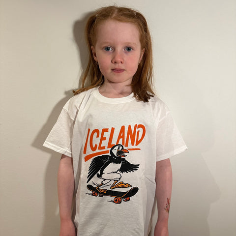 Puffin Skate - Kid's T-shirt - White