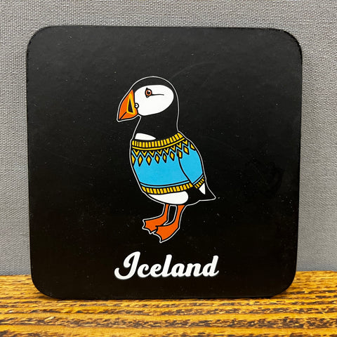 Puffin Sweater - Set of 6 Cork Coasters