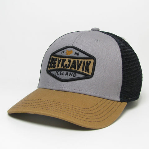 Trucker Cap - Reykjavik Midst - Gray/Caramel/Black