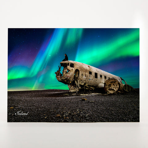 Picture Postcard - Northern Lights in Sólheimasandur