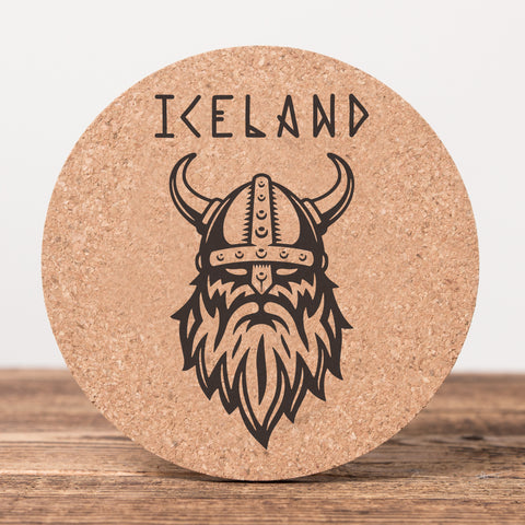 Viking Iceland - Cork Coaster