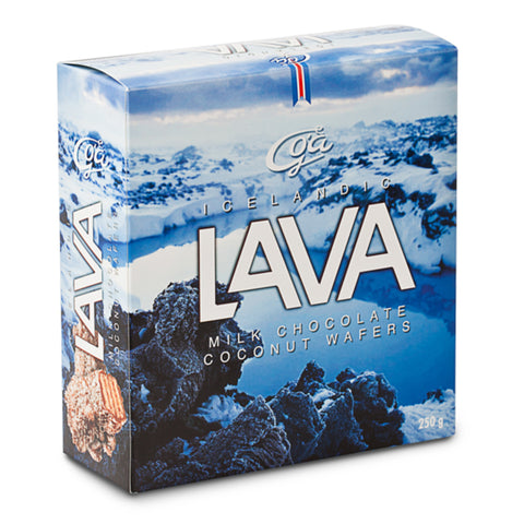 Lava - Milk Chocolate Coconut Wafers - Idontspeakicelandic