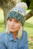 HAZY SHEEP BOBBLE BEANIE - SHERPA FLEECE