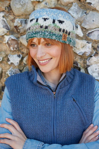 HAZY SHEEP HEADBAND - SHERPA FLEECE