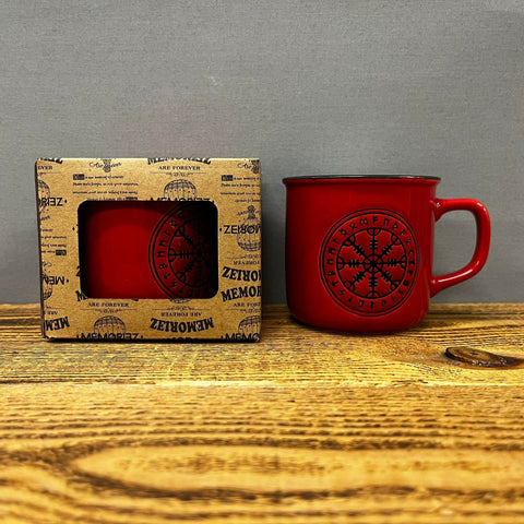 Helm of Awe - Mini Mug - Red
