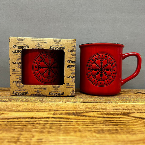 Helm of Awe - Mug - Red