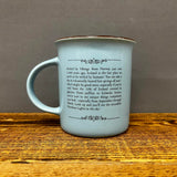 Iceland Map - Story Mug - Blue