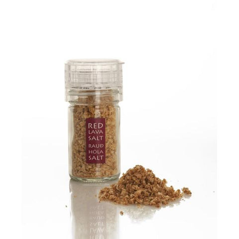 Red Lava Salt with grinder - 35 gr.