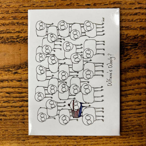 Where's Wooly - Magnet