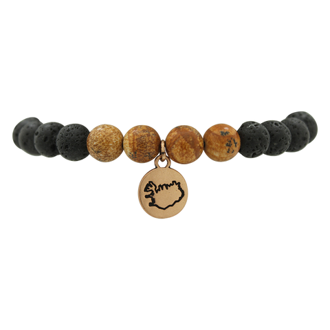 Bracelet - Iceland Map - WXA265