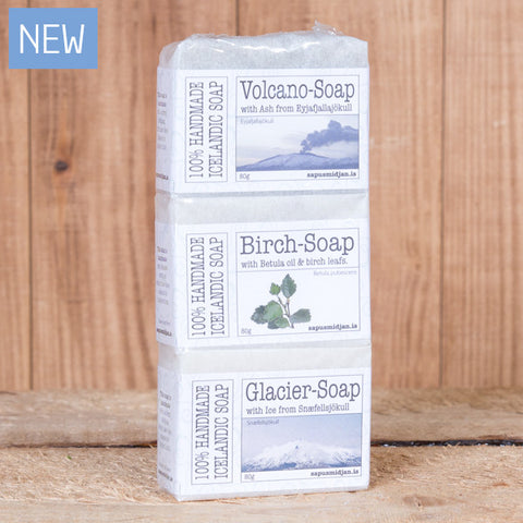 Volcano, Birch and Glacier Soap - Handkrafted Icelandic Soap's - Idontspeakicelandic